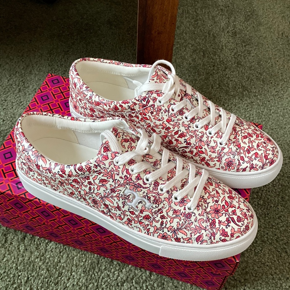 Tory Burch floral sneakers